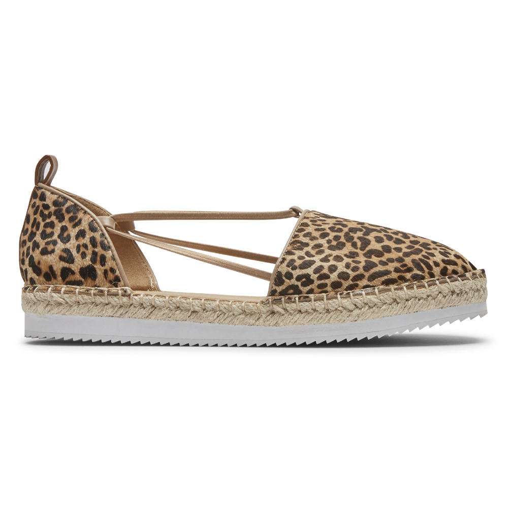 Sapato Vela Rockport Mulher Leopardo - Seaview Bungee - 12395WZIM